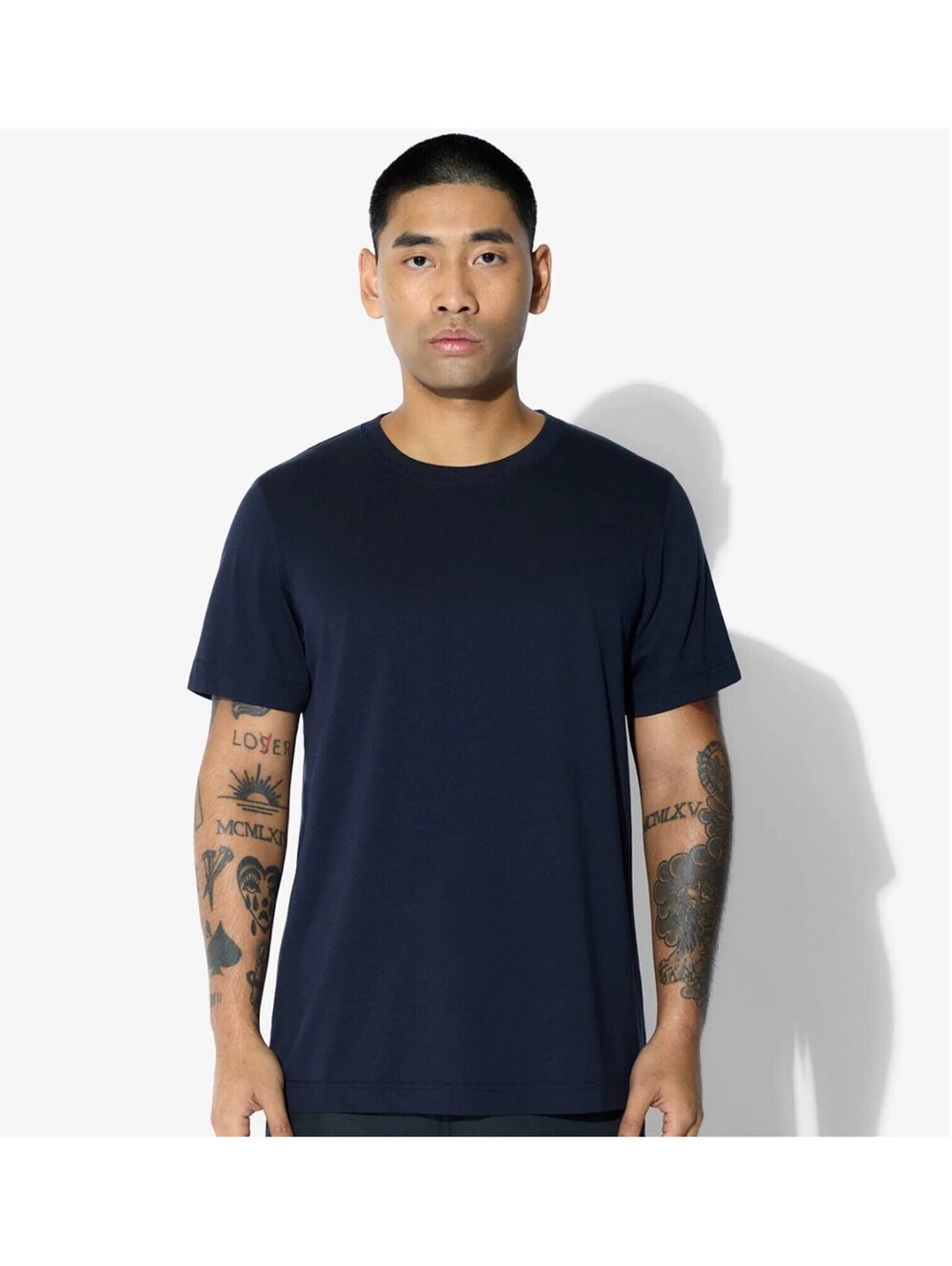 CDLP Home T-Shirt Navy Lyocell Pima Cotton Crew Neck Size Small NWOT
